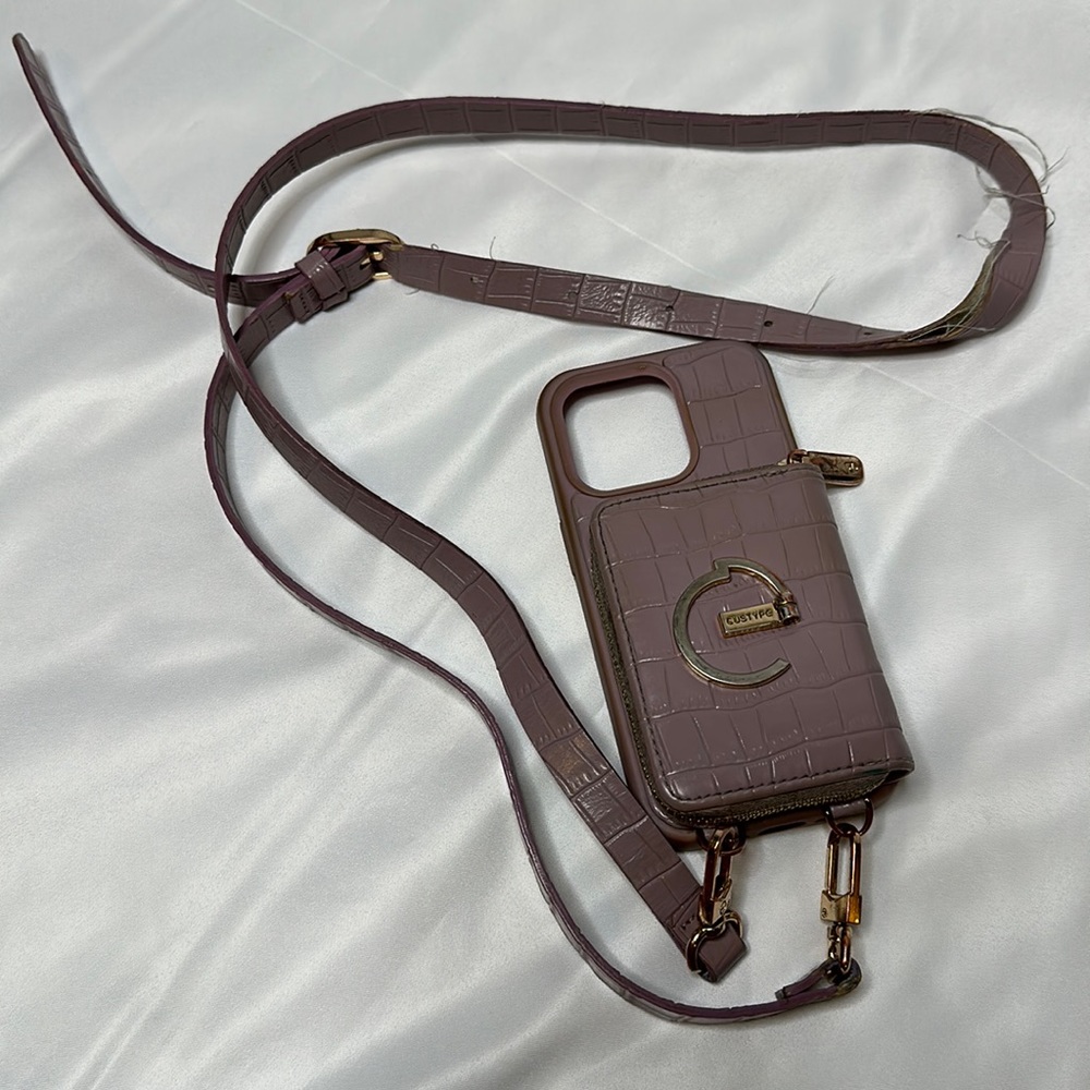 🐼 3/$25 custype wallet phone case with crossbody strap for iPhone 14 pro